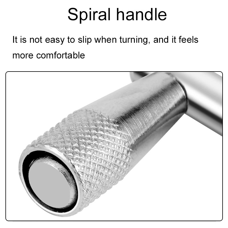 4 Pcs / lot Kunci Kepala Drum Dengan 3 Pcs Alat Penyetem Bentuk T Mulut Persegi 5.5mm Universal 1pc Z