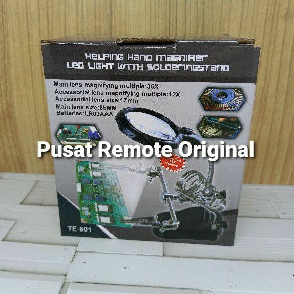 KACA PEMBESAR PENJEPIT PCB HOLDER TELIJIA 801 ORIGINAL