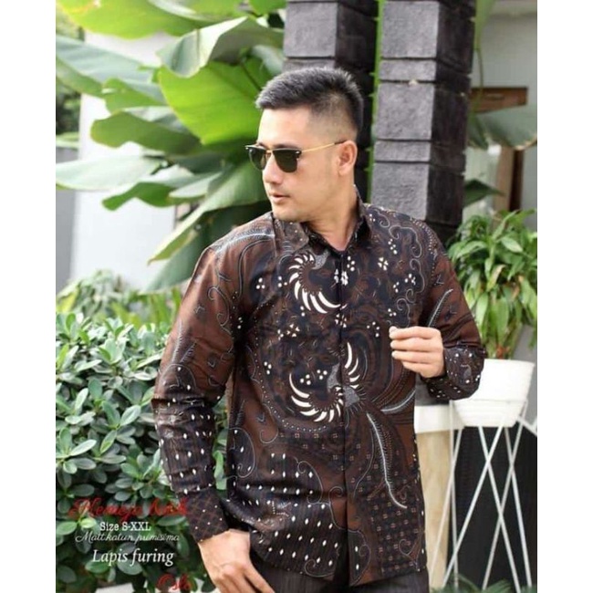 KEMEJA BATIK PRIA MODERN SLIMFIT FULL FURING | BATIK PRIA TERBARU LENGAN PANJANG KUALITAS PREMUIM | BAJU BATIK PRIA KEKINIAN | KEMEJA BATIK PRIA TERBARU LENGAN PANJANG LAPIS FULL FURING