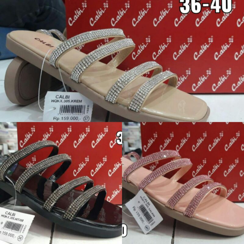 sandal Calbi ORI/Calbi teplek/Calbi model baru/Calbi Murmer/