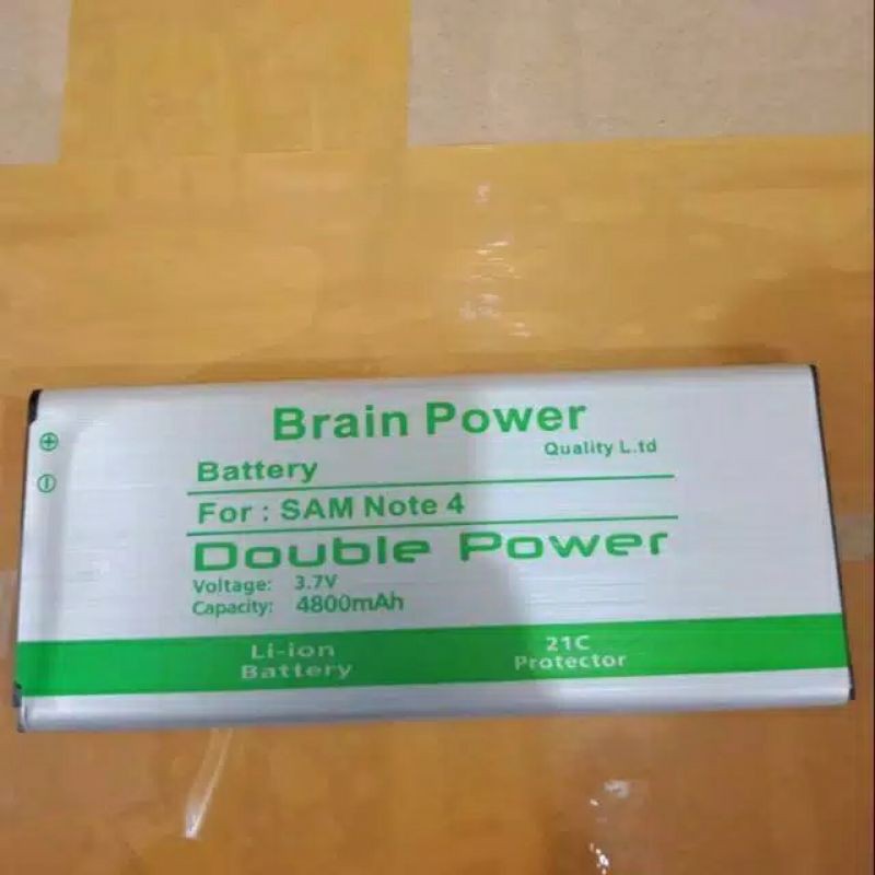 Batre baterai Samsung Galaxy Note 4 N9100 Dobel power