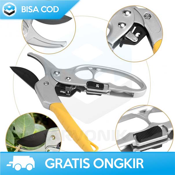 GUNTING BATANG RANTING TANAMAN KNIFEZER GARDEN PRUNING SHEAR BAJA ORI