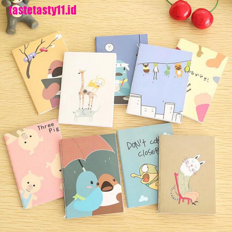 1 Pc Buku Catatan / Diary / Jurnal Mini Motif Kartun Lucu