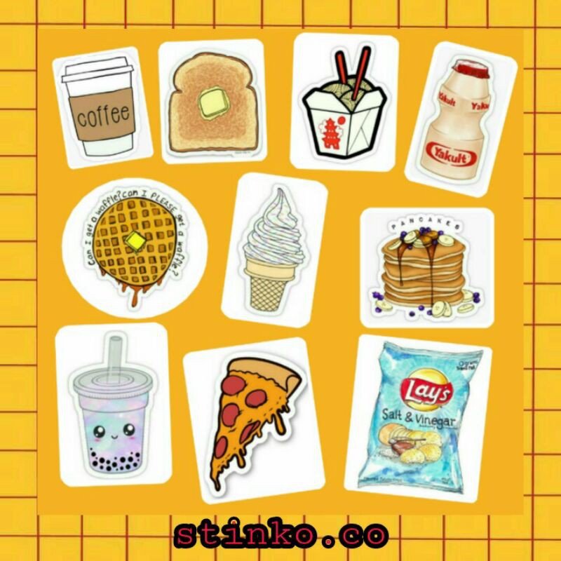 

[30PCS] STIKER LUCU MOTIF FOOD UNTUK LAPTOP/LEMARI/DIY/SCRAPBOOK/DIARY