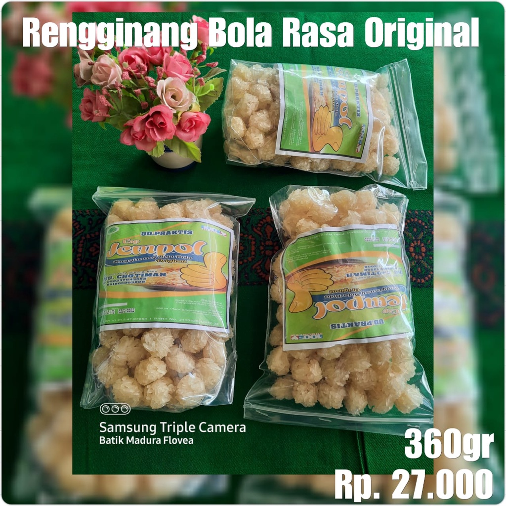 

Camilan Khas Madura Rengginang Bola Original Bawang (Jempol)