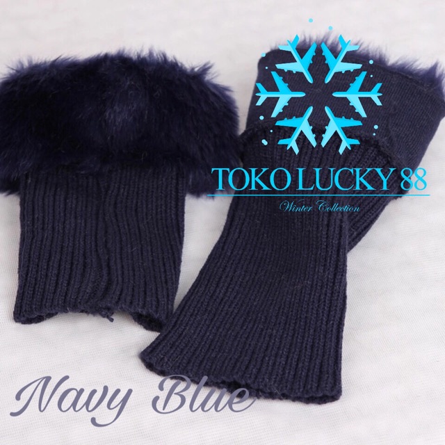IMPORT MOLLAD Leg Warmer Fur Penghangat Kaos Kaki Bulu Leg Warmer