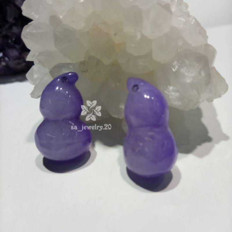 Liontin Giok Labu asli