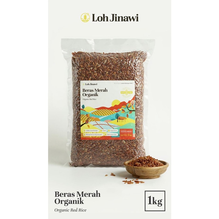 

Beras Organik Merah Pecah Kulit – Kemasan Vakum 1 Kg – 100% Organik
