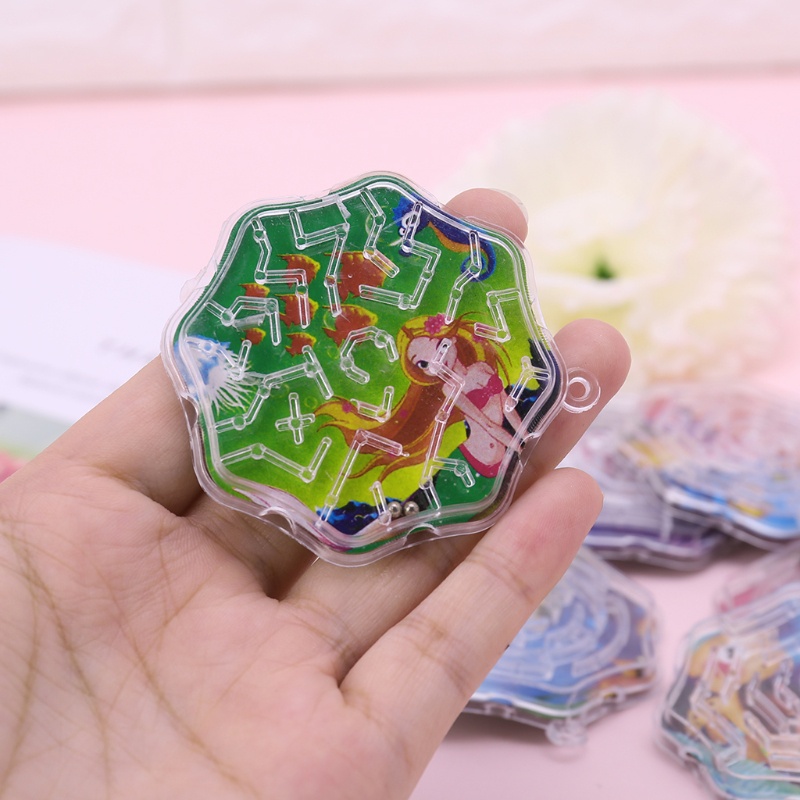 Mary 10Pcs Mainan Puzzle Speed Labirin Jejak Labirin Oktagon Ajaib Untuk Hadiah Anak Kids