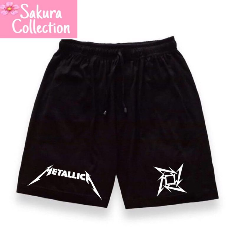 Celana pendek BOXER BAND METALLICA damaged justice Pria Wanita - Celana Dalem - Celana Olahraga basket