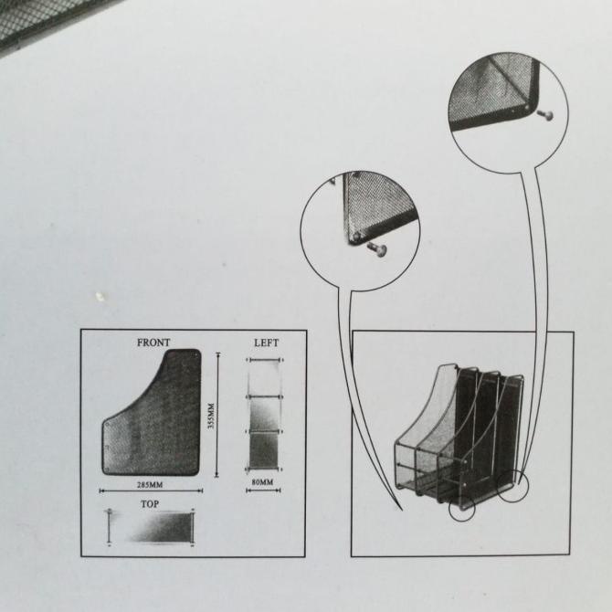 

COD RAK MAJALAH / DOCUMENT TRAY / BOX FILE 4 KOLOM ( PACKING AMAN )