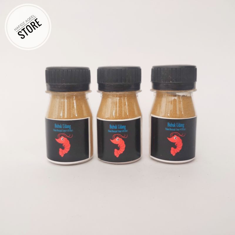 Bubuk Udang Pakan Burayak Cupang Guppy Pengganti Artemia