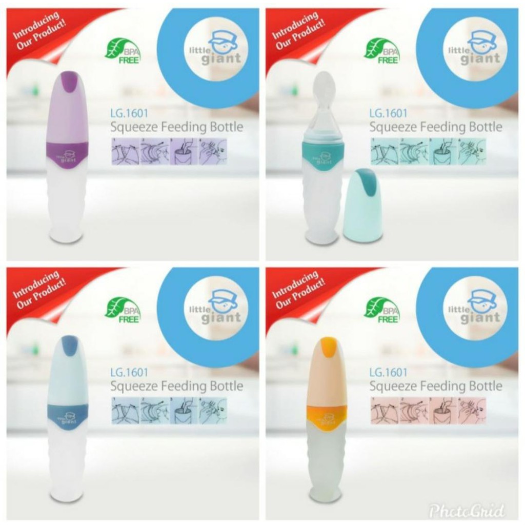 Little Giant Squeeze Feeding Bottle LG 1601 Botol Sendok Bayi