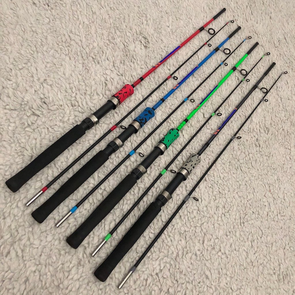Joran Joran Set Alat Pancing Laut Daiwa Ikan Murah Gun Handle Carbon Fiber Angel Fish Solid 150cm Jo