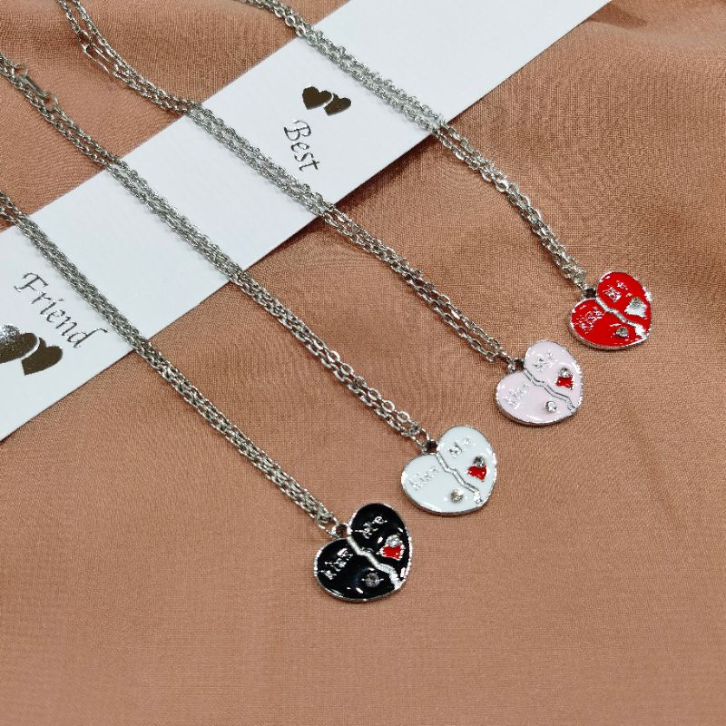 Fashionable Simple Love Pendant Rantai Klavikula Aksesoris Wanita