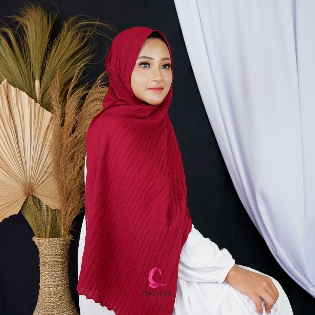 ZAFRON PASHMINA PLISKET PADI FULL / HIJAB PASHMINA PADI PLISKET FULL