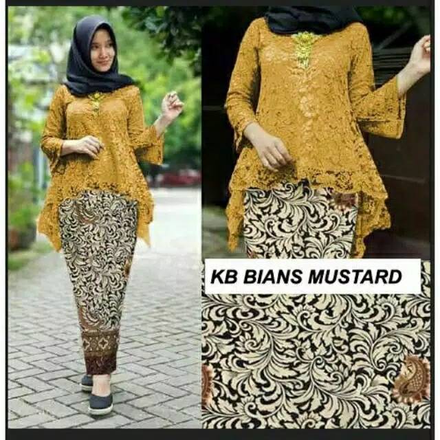 SETELAN KEBAYA BIANCA RINJANI / KEBAYA SET BIANCA BRUKAT COKSU/KEBAYA BROKAT ANJANI/KEBAYA MURAH/BAJ