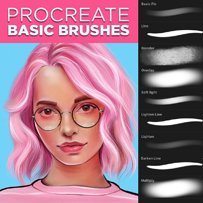 Procreate Brush - Basic Brush Set for Procreate