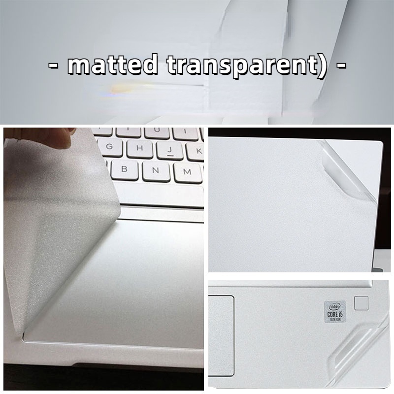 Stiker Skin Vinyl Transparan Warna Hitam Polos Untuk Laptop / Notebook matebook 14s / 13s / matebook D14 / matebook D15