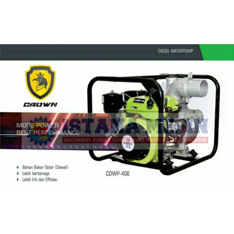 MESIN POMPA AIR DIESEL 4INCH STARTER POMPA ALKON 4INCI CROWN CDWP 40E