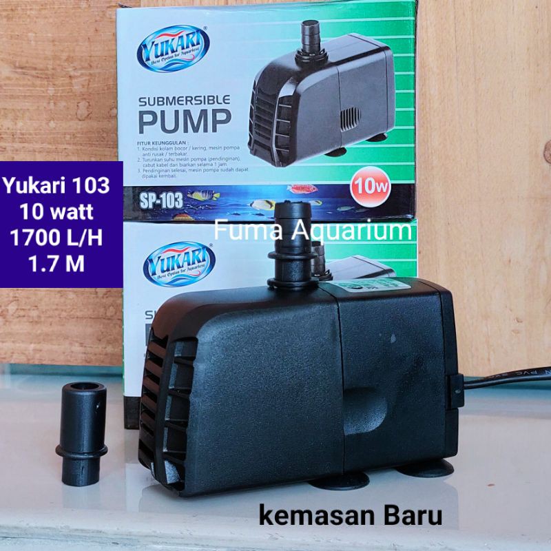 YUKARI SP-103 Pompa Air Celup Aquarium Kolam hidroponik Power Head