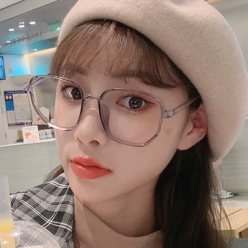 Satu7an KM09 Kacamata Petak Kacamata Fashion Style Korea Kacamata Wanita Frame Lensa Eyeglasses