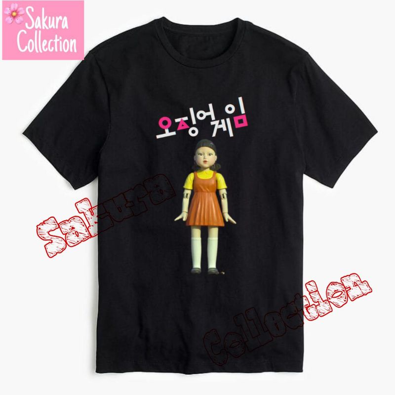 kaos baju SQUID GAME t-shirt Netflix Drakor K-drama pakaian drama Korea  vintage bootleg