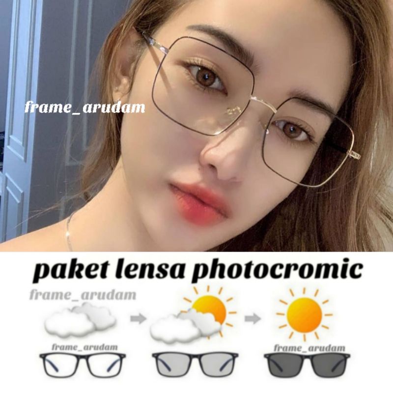 COD frame korea kacamata7335 photocromic | frame antiradiasi | kacamata wanita | kacamata pria kacam