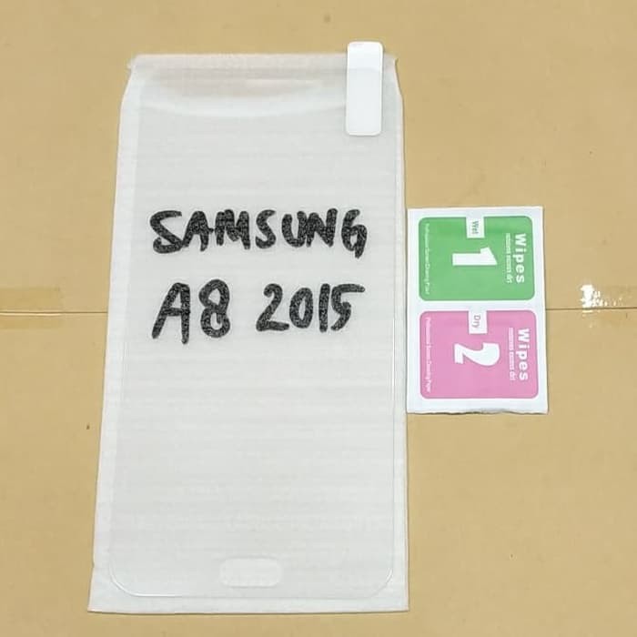 samsung A8 2015 tempered gorila glass kaca dan hydrogel bening mantap murah meriah