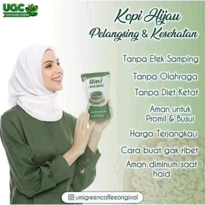 

UMI GREEN COFFEE KOPI PELANGSING DAN KESEHATAN