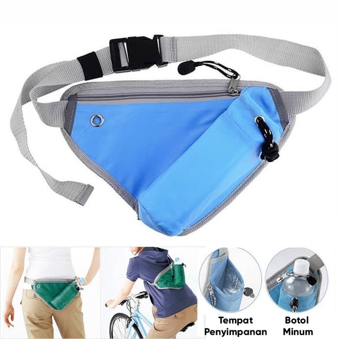 Tas Sepeda Lari Olahraga Gym Jogging Running Bag Tas Selempang Tas Pinggang Tas Hp Botol Sepeda