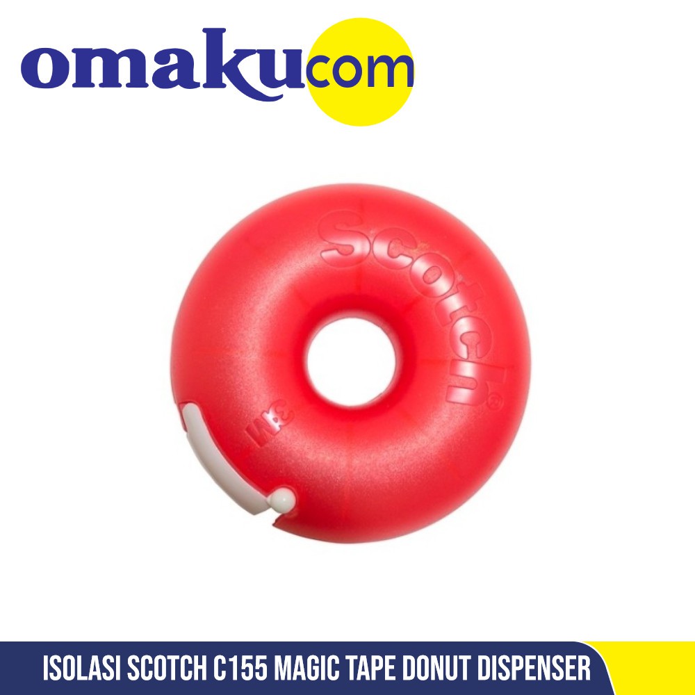 

Isolasi Selotip Scotch C155 Magic Tape Donut Dispenser