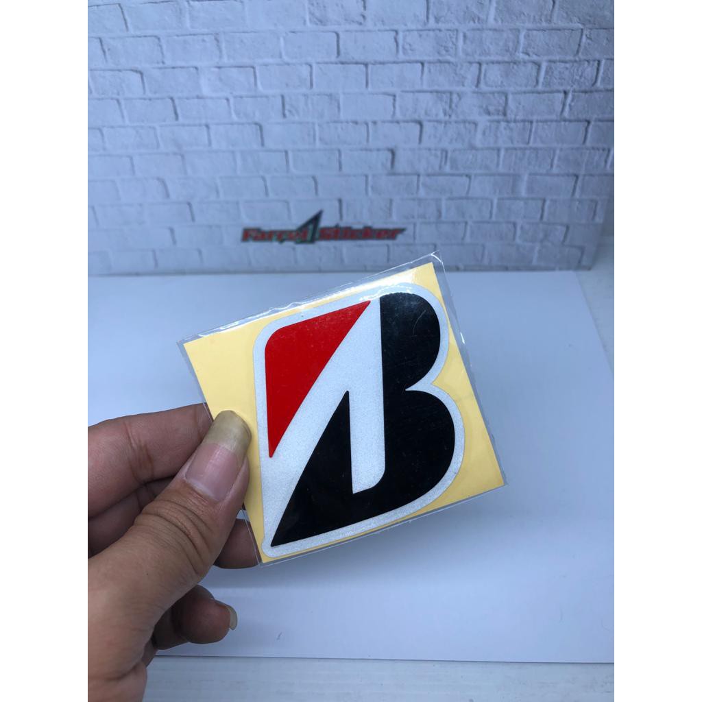 stiker sticker B BRIDGESTONE 7 X 7,5