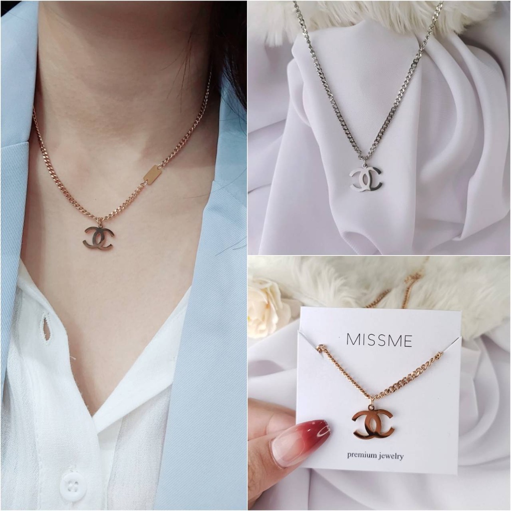 kalung titanium anti karat model korea ada box