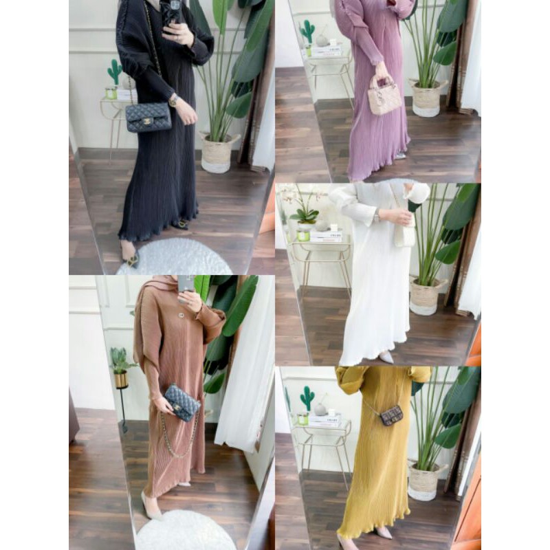 BHIA PLEATS DRESS BY SC HIJABB