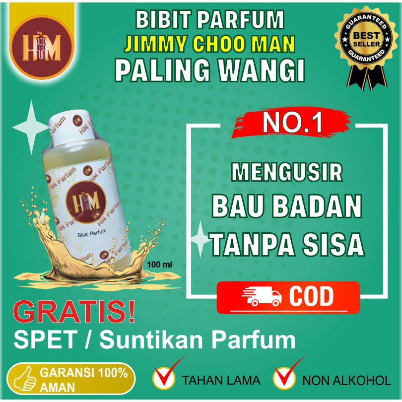 Bibit Perfume | Biang HM PARFUM Pria JIMMY CHOO MAN | non alkohol isi ulang refill tahan lama murah