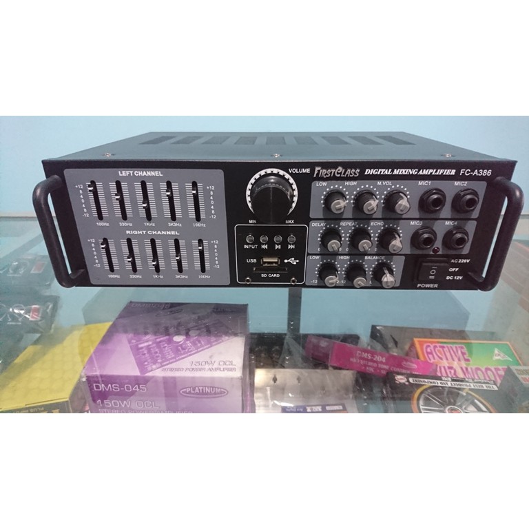 POWER AMPLI PROFESIONAL KARAOKE FIRSTCLASS FCA386 BLUETOOTH Mp3 Usb