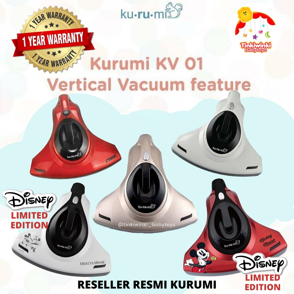 UPGRADED Vacuum Cleaner Kurumi KV01 KV 01 FREE HEPA FILTER - UV VERTICAL