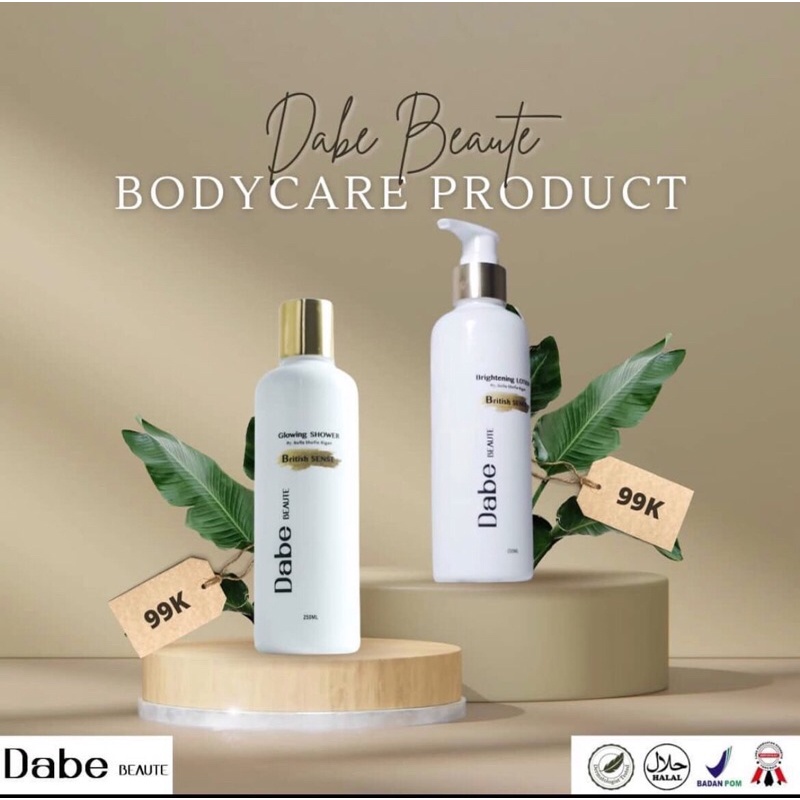 (READY STOK ) DABE BEAUTE Brightening Lotion and Glow Shower Bodycare Dabe Beaute Dabe Beauty Origin