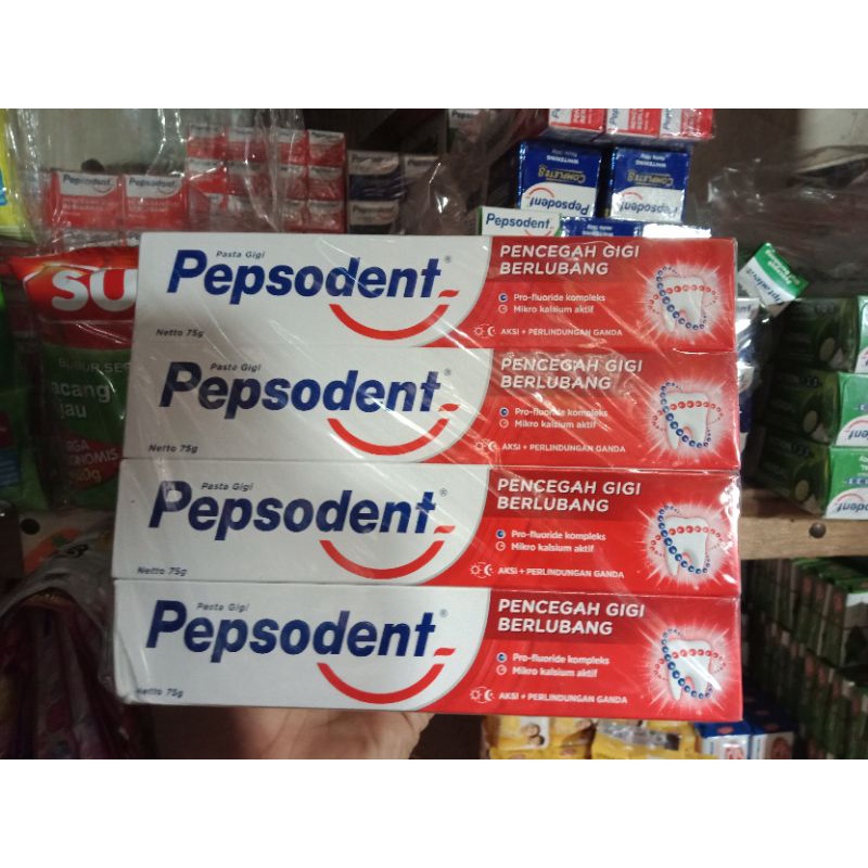 Pepsodent Pencegah Gigi Berlubang 1 Pack isi 12 x 75gr