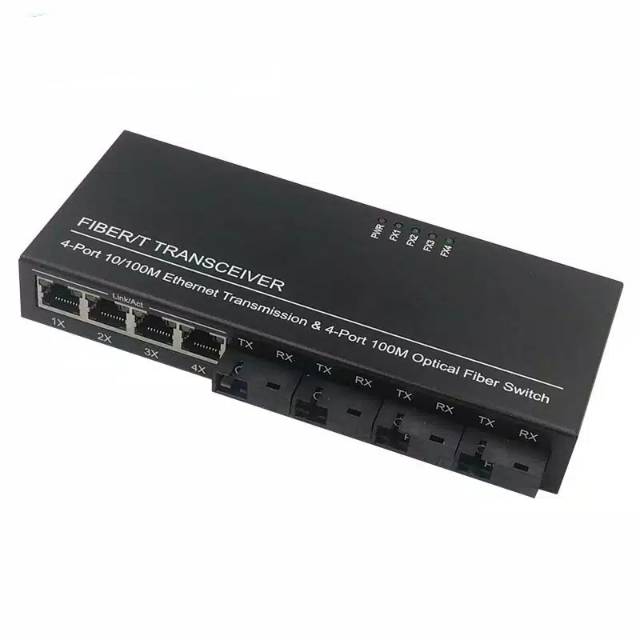 Inotrix SFO4-SC Fast Ethernet Single Mode 4 RJ45 and 4 SC Port