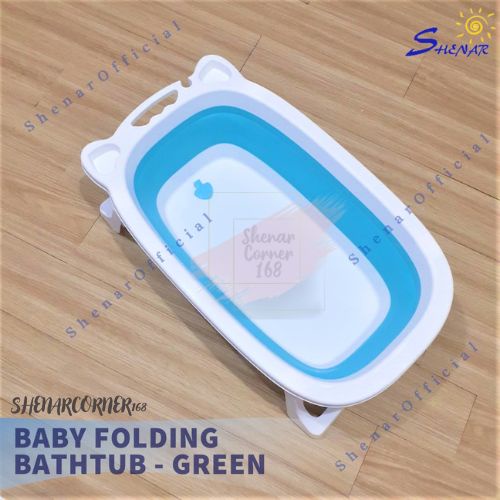 Shenar Bak Mandi Bayi Lipat Foldable Silicone Bathtub Folding Baby Portable Bathtub Bayi / baby bathtub - BABY FOLDING, SHENARCORNER168