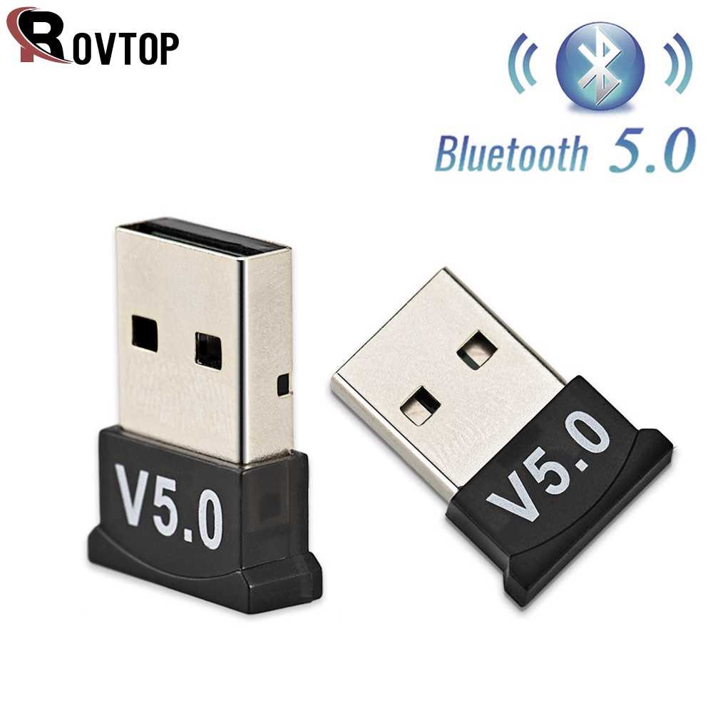 ROVTOP Adaptor Mini Bluetooth 5.0 Receiver Dongle Adapter V5.0 Speaker Headset Mouse Keyboard Joysti