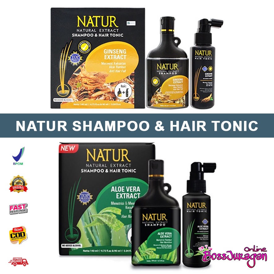 (BOSS) Natur Shampoo &amp; Hair Tonic 2 in 1