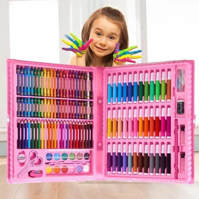 SHENAR CRAYON ANAK ART SET 150 PENSIL WARNA COLOURING SET