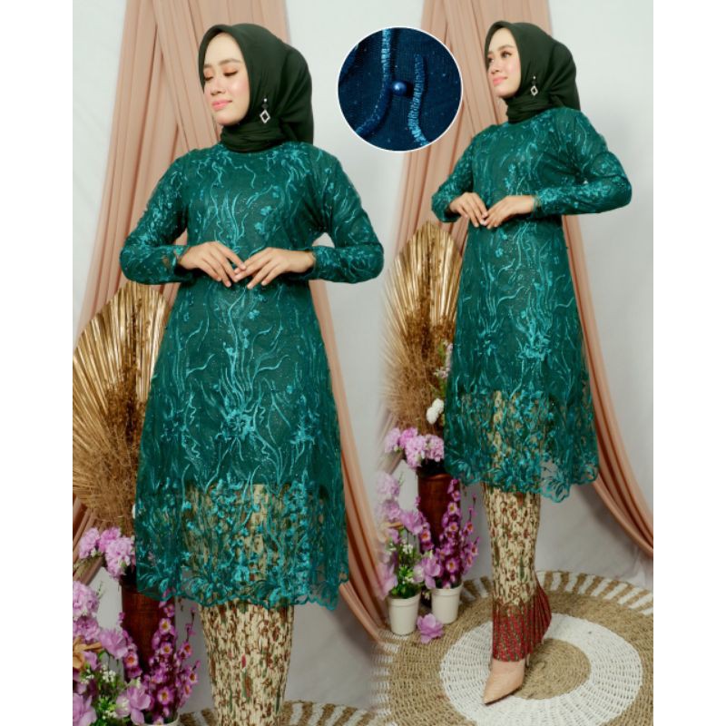 Kebaya Jumbo Ld 120 - Kebaya Tulle Big size - set Krbaya Tulle Jumbo