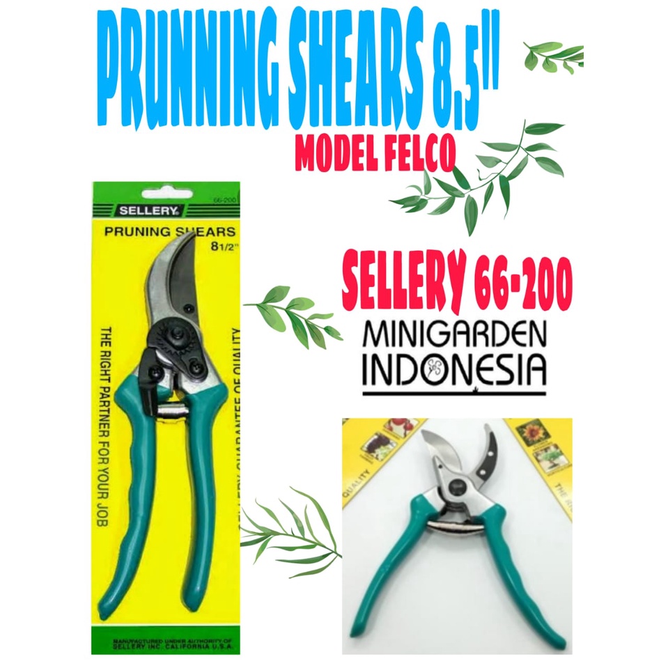 GUNTING DAHAN RANTING BUNGA MODEL FELCO 8 1/2&quot; SELLERY 66-200 pruning shears