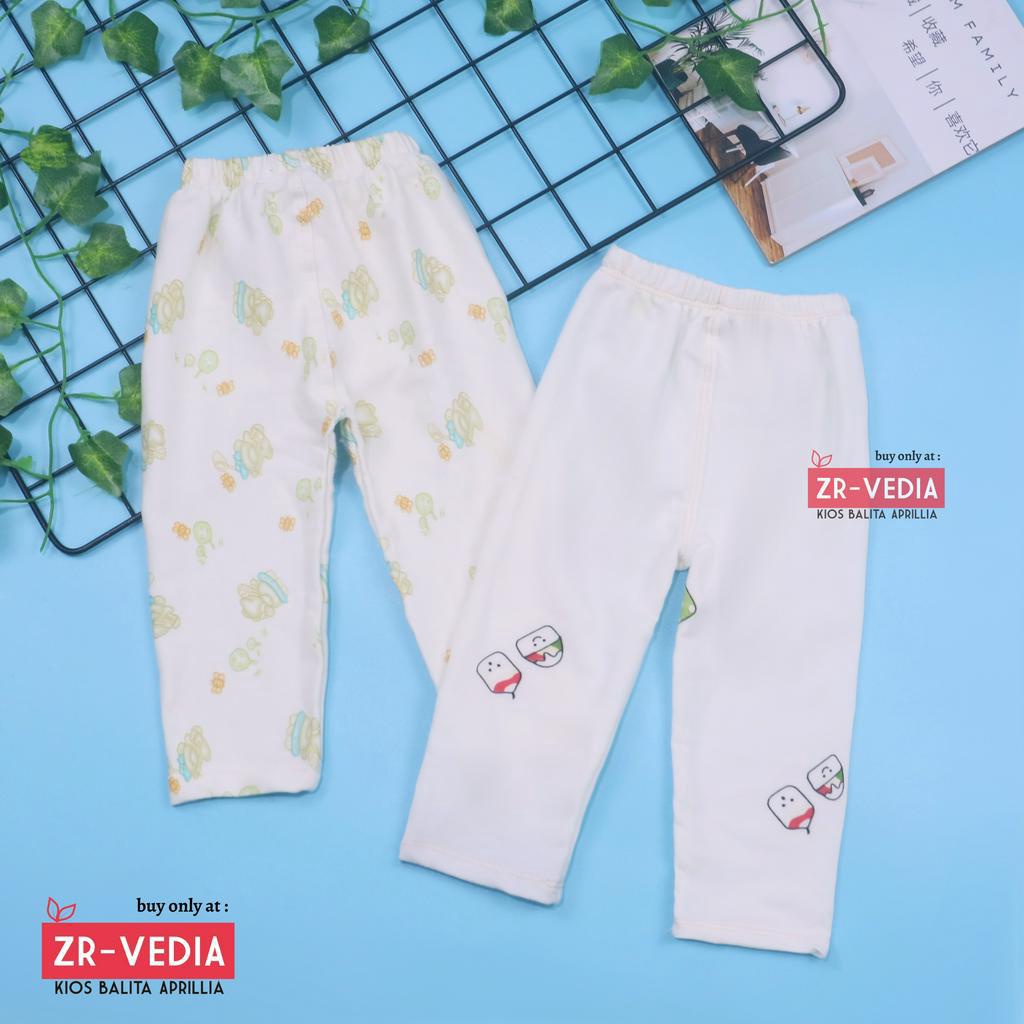 Legging White uk Bayi-15 tahun / Legging Panjang Anak Perempuan Bahan Kaos Baby Terry Celana Putih Lejing Laging ZR Vedia