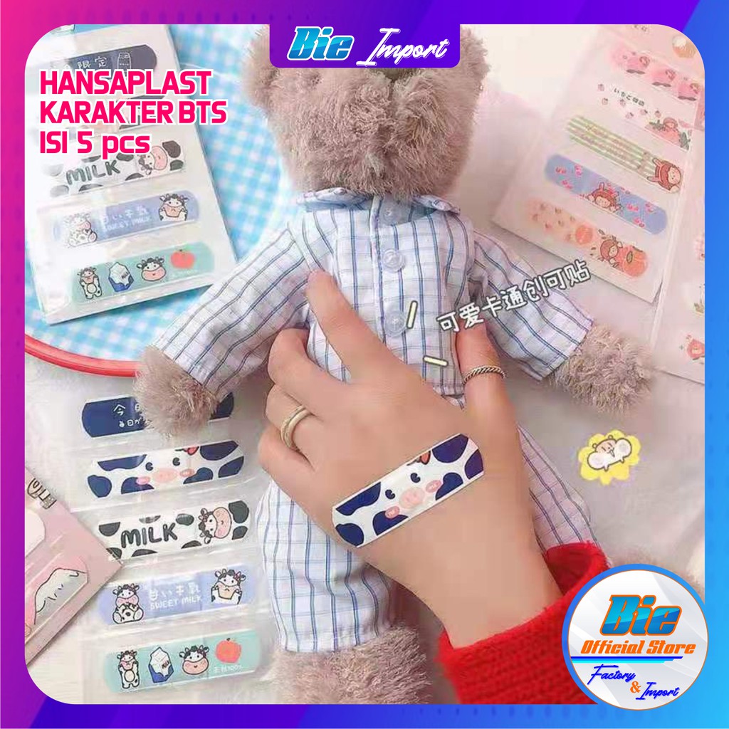 Handsaplast Karakter Korean Style Impor Best Seller / Plaster Luka Karakter Lucu