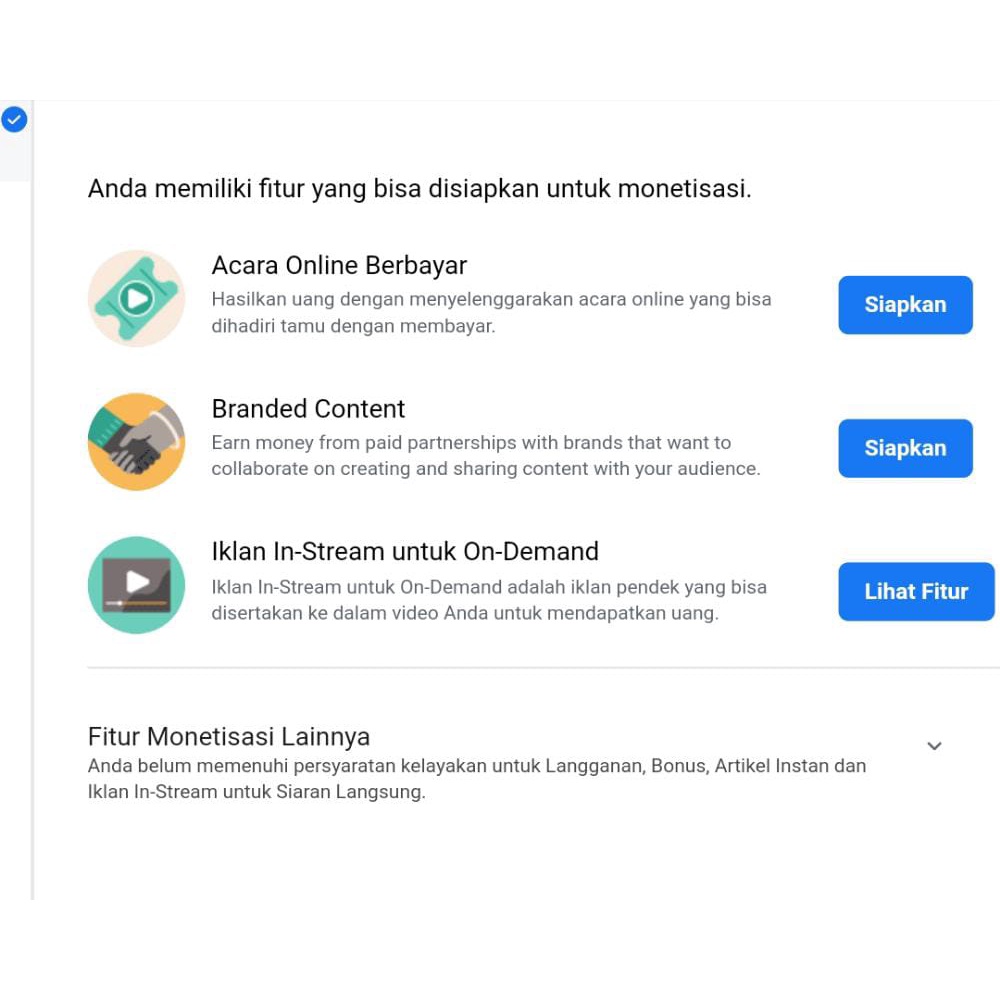 Halaman Facebook (Fanspage) Sudah Termonetisasi